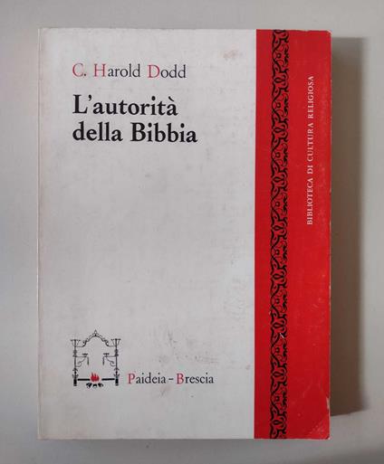 L' autorità della Bibbia - copertina