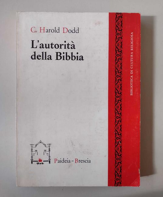 L' autorità della Bibbia - copertina