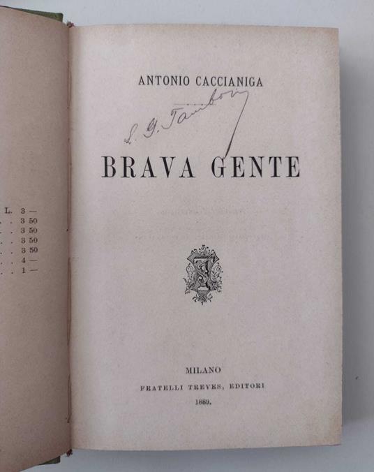 Brava gente - copertina