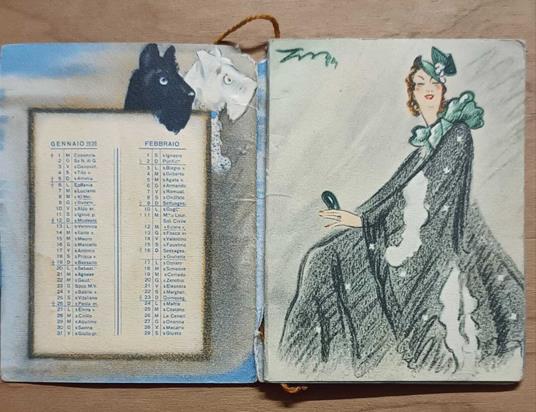 Calendarietto da barbiere 1936 - copertina