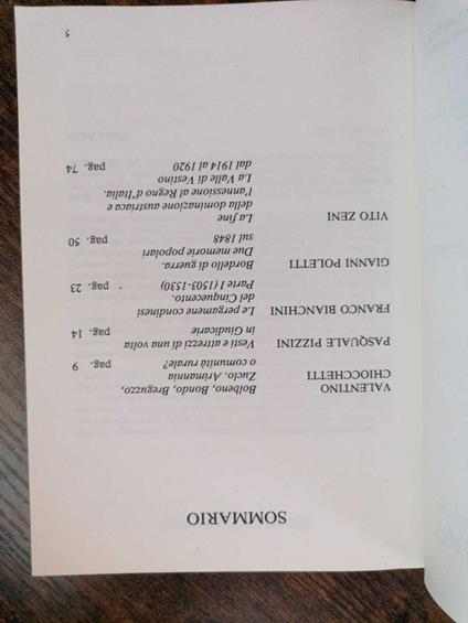 Passato presente: contributi alla storia della Val del Chiese e delle Giudicarie n. 10 1987 - copertina