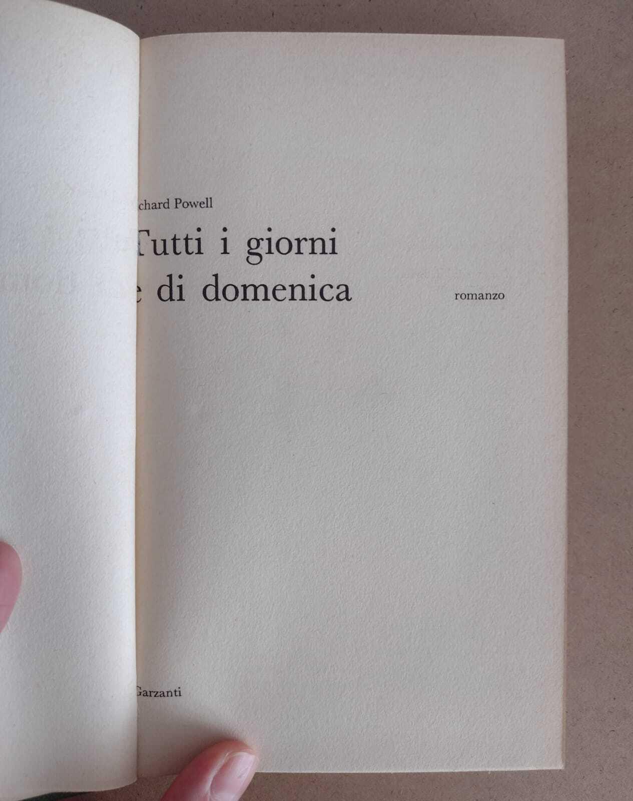 Tutti i giorni e di domenica: romanzo