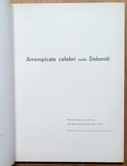 Arrampicate celebri nelle Dolomiti - Remo Pedrotti - copertina