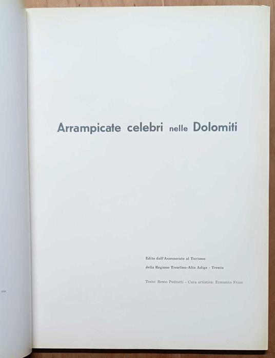 Arrampicate celebri nelle Dolomiti - Remo Pedrotti - copertina