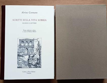 Scritti sulla vita sobria: elogio e lettere - copertina