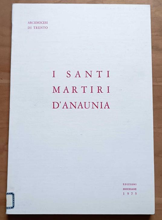 I santi martiri d'Anaunia - copertina