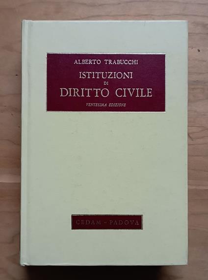 Istituzioni di diritto civile - copertina