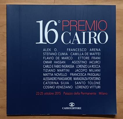 16° Premio Cairo 2015 - copertina
