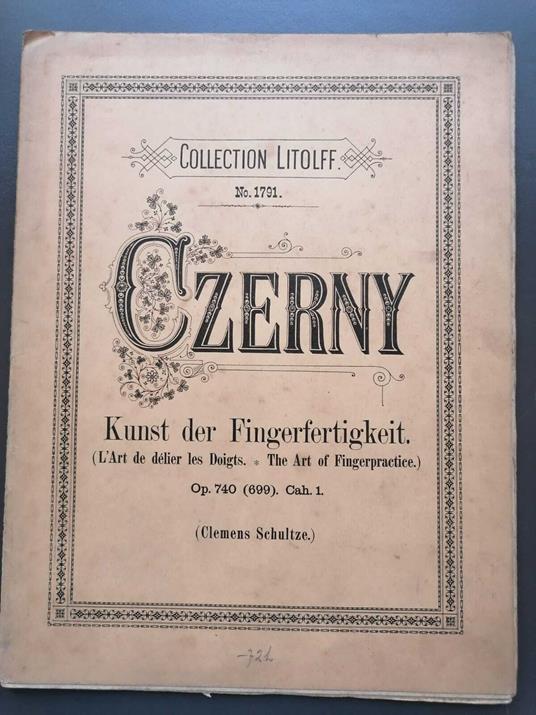 Kunst der Fingerfertigkeit Op. 740 (699). Cah. 1 - copertina