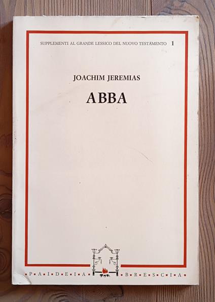 Abba - Joachim Jeremias - copertina