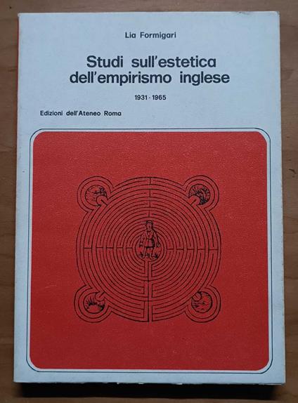 Studi sull'estetica dell'empirismo inglese, 1931-1965 - Lia Formigari - copertina