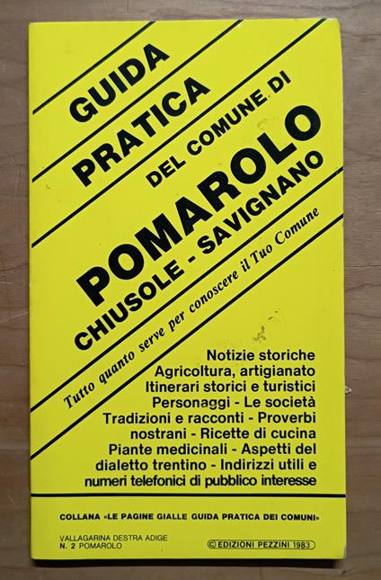 Guida pratica del comune di Pomarolo, Chiusole Savignano: tutto quanto serve per conoscere il tuo comune - copertina