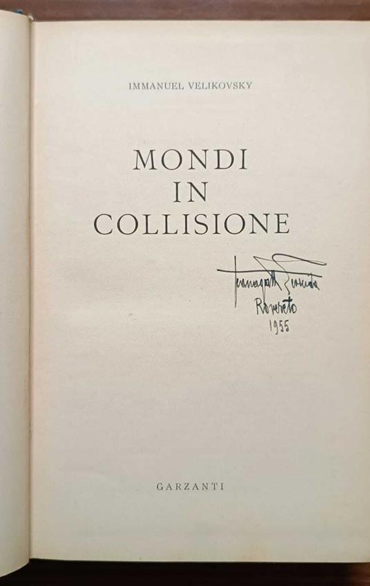 Mondi in collisione - Immanuel Velikovsky - copertina