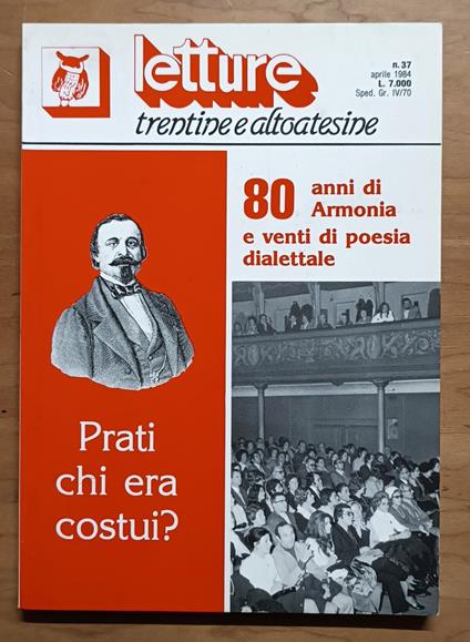 80 anni di Armonia e venti di poesia dialettale. Prati chi era costui? - copertina