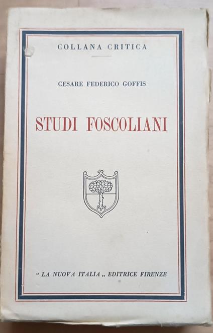 Studi foscoliani - copertina
