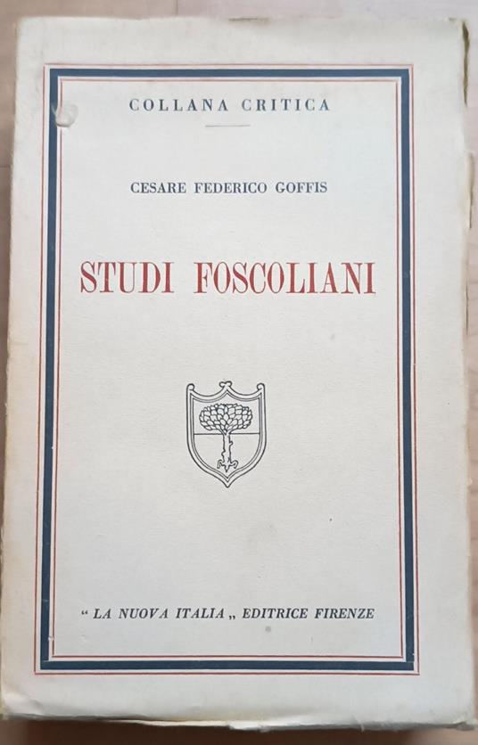 Studi foscoliani - copertina