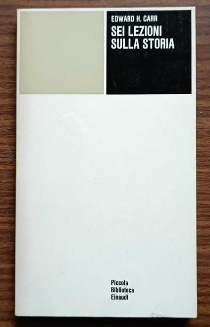 Sei lezioni sulla storia - Edward Carr - copertina