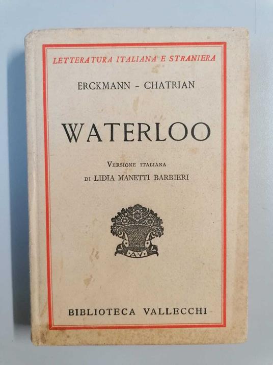 Waterloo - Émile Erckmann - copertina