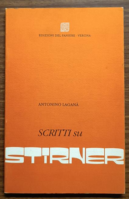 Scritti su Stirner - copertina