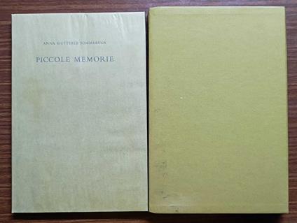 Piccole memorie - Anna Mutterle Sommaruga - copertina