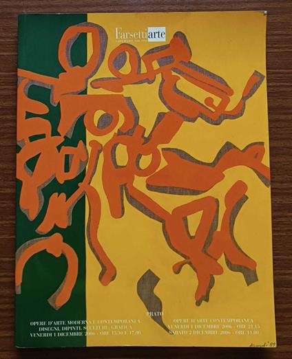 Catalogo d'Asta di opere d'arte contemporanea provenienti da raccolte private. Asta n. 138 I - copertina