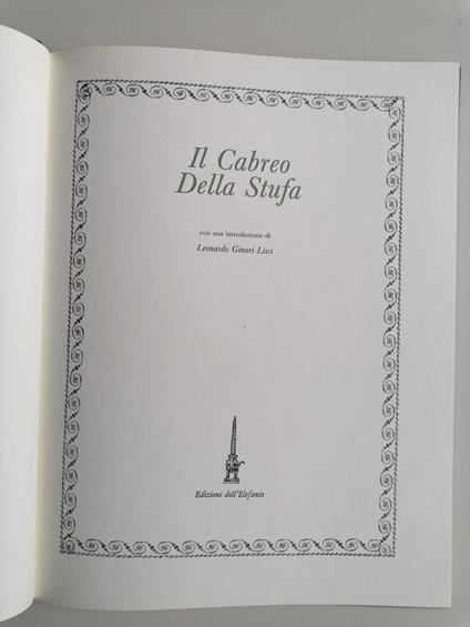 Il cabreo Della Stufa - copertina