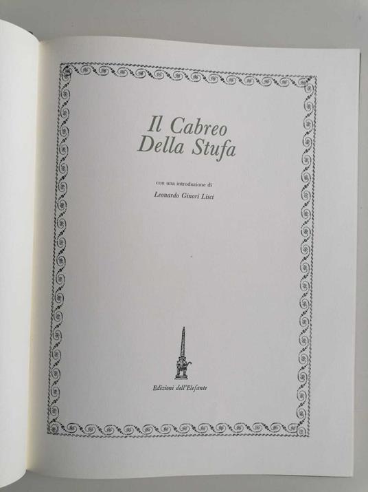 Il cabreo Della Stufa - copertina