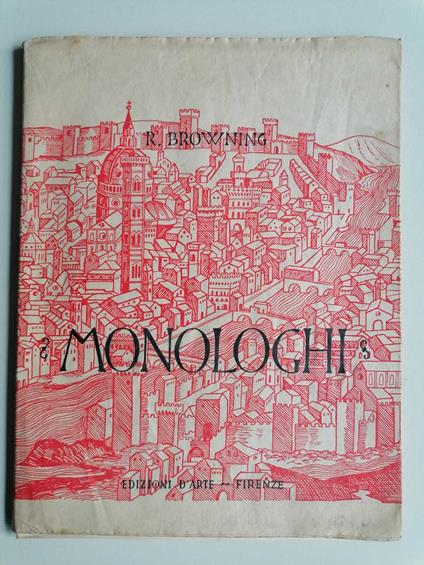 Monologhi - Robert Browning - copertina