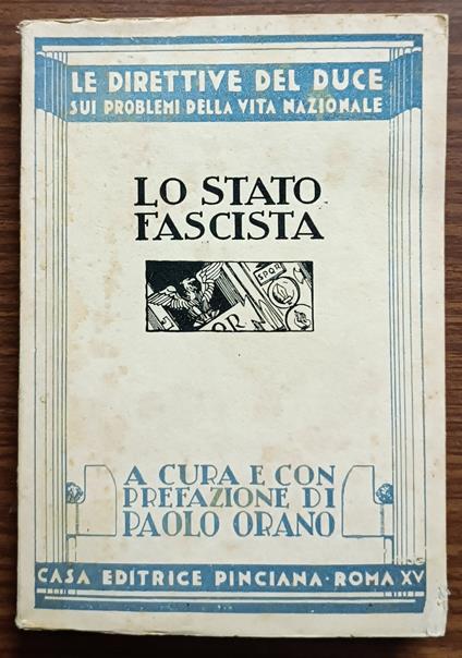 Lo stato Fascista - copertina