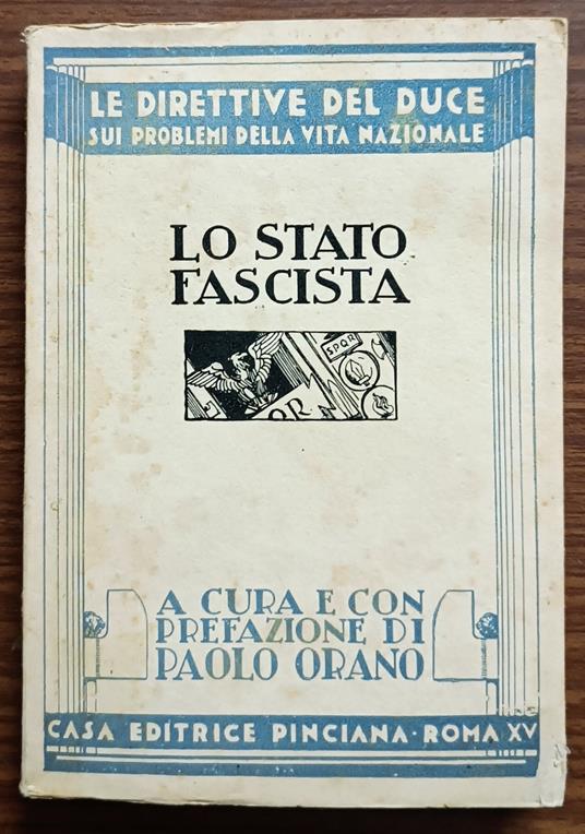 Lo stato Fascista - copertina
