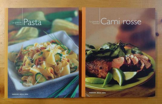 LOTTO DI 2 LIBRI La grande cucina: Pasta + Carni rosse - copertina