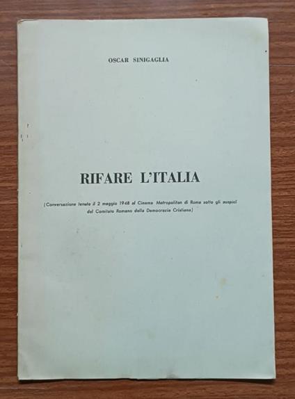 Rifare l'Italia - copertina
