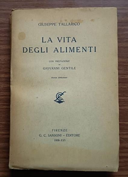 La vita degli alimenti - copertina
