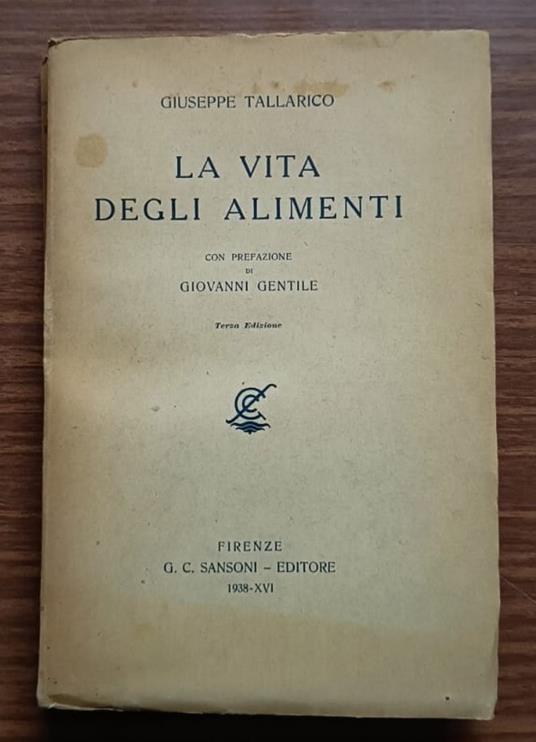 La vita degli alimenti - copertina