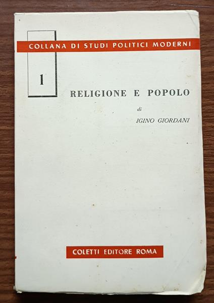 Religione e popolo - copertina