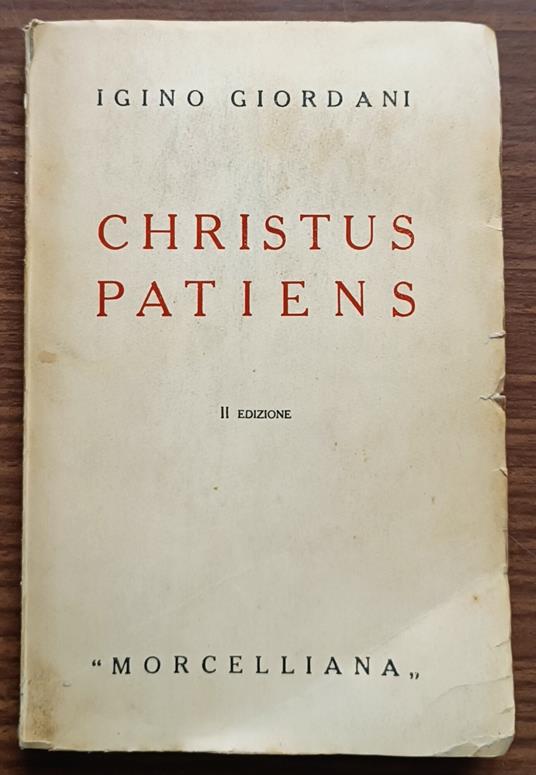 Christus patiens - copertina