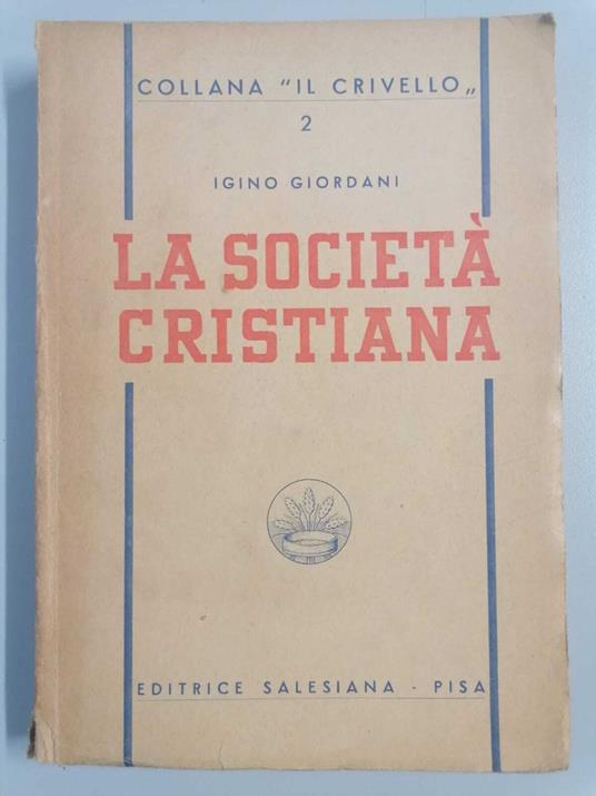 La società cristiana - copertina