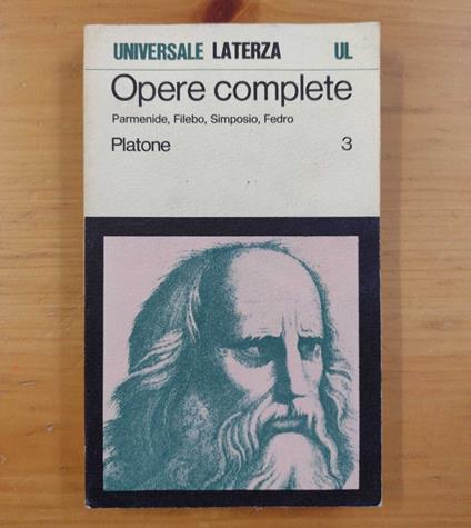 Opere complete. Volume terzo: Parmenide, Filebo, Simposio, Fedro - copertina