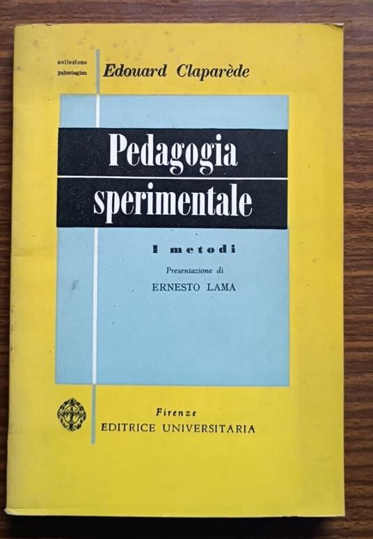 Pedagogia sperimentale: i metodi - copertina
