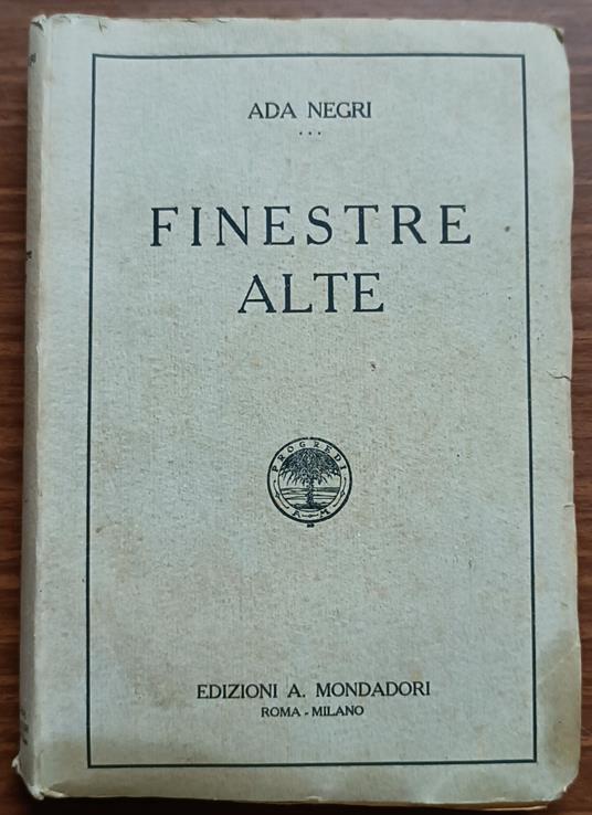 Finestre alte: novelle - copertina