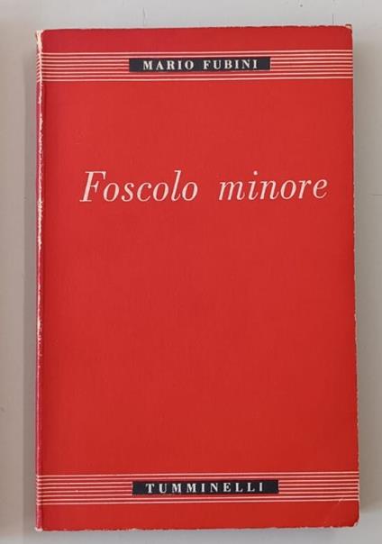 Foscolo minore - copertina