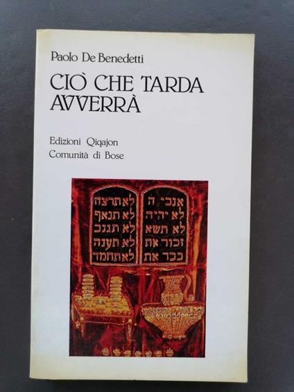 Ciò che tarda avverrà - copertina