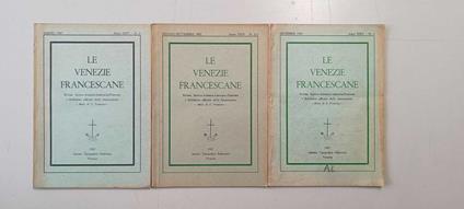 Le Venezie francescace 1957 - copertina