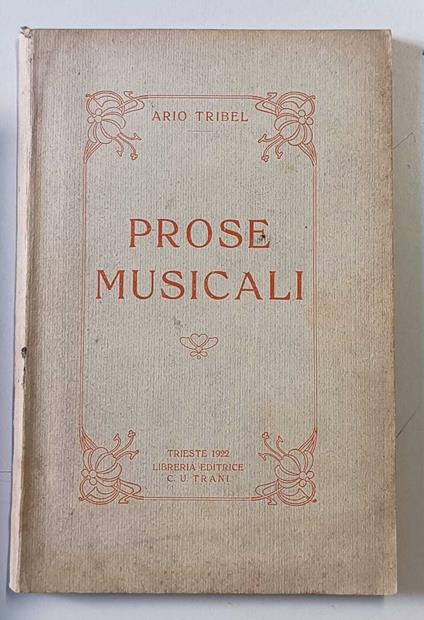 Prose musicali - copertina