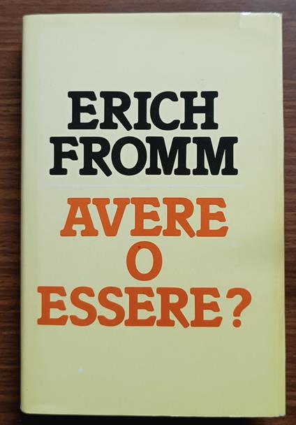Avere o essere? - copertina