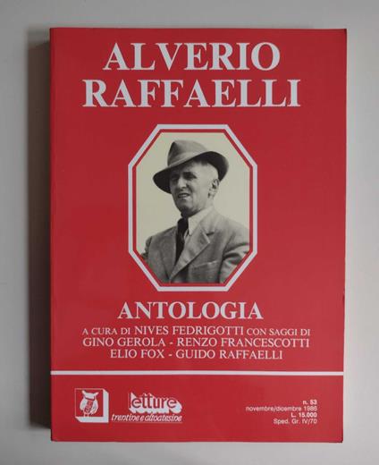 Alverio Raffaelli: Antologia - copertina