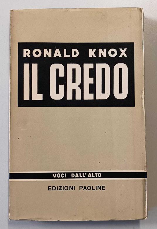 Il credo - copertina