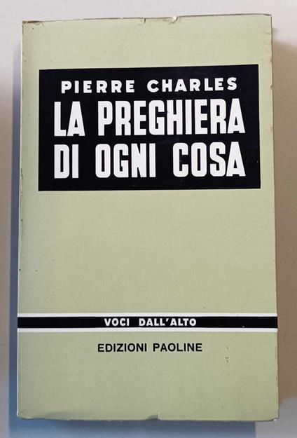 La preghiera di ogni cosa - copertina