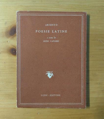 Poesie latine - copertina
