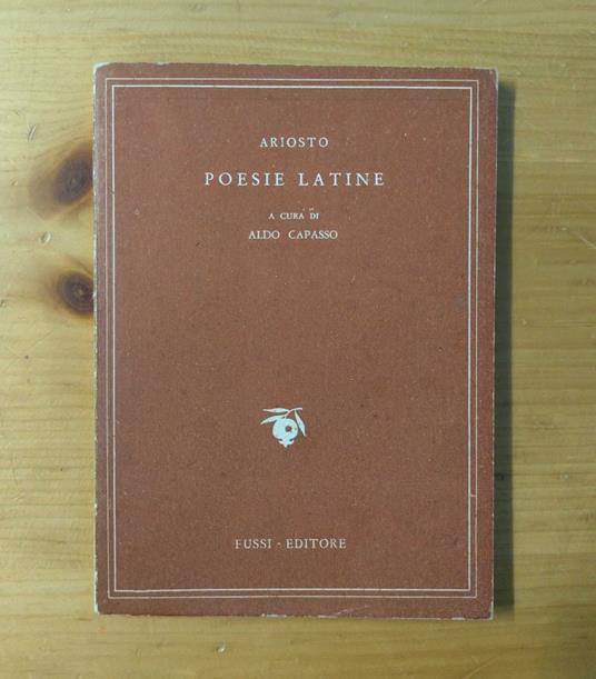 Poesie latine - copertina